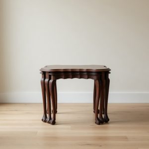 vintage ball and claw nesting table