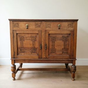antique oak sideboard