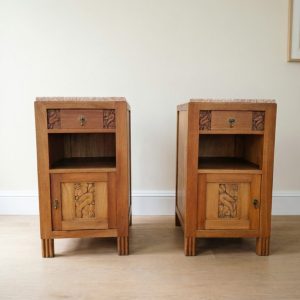pair of art deco night stands