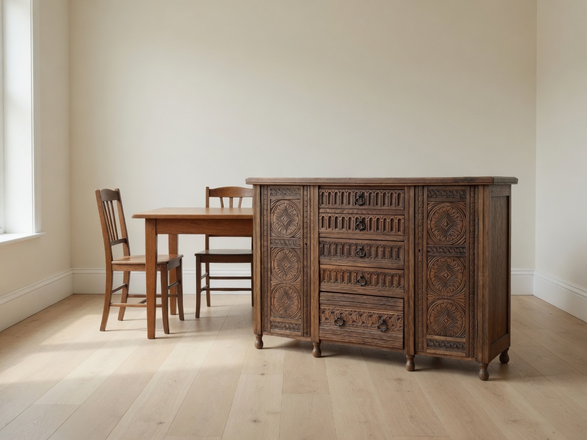 antique server crafted from solid oak antique server crafted from solid oak
