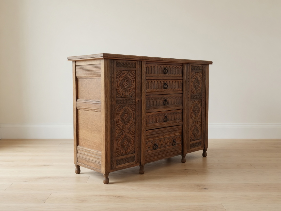 antique server crafted from solid oak antique server crafted from solid oak
