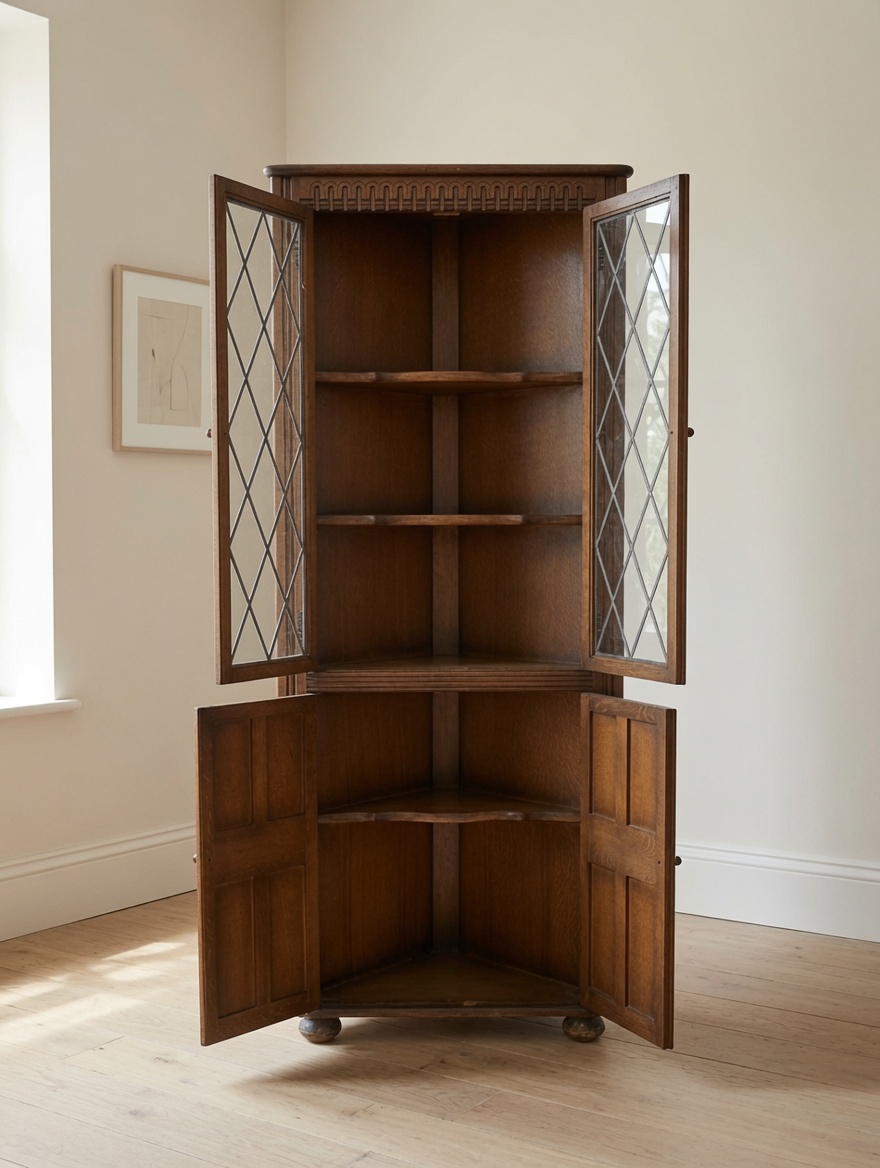 vintage oak corner cabinet vintage oak corner cabinet