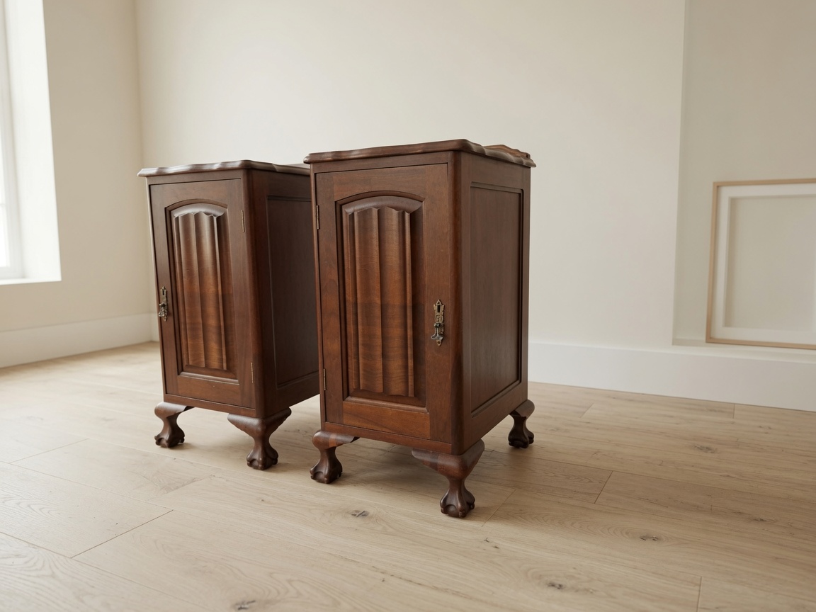 set of vintage starwood imbuia wood pedestals set of vintage starwood imbuia wood pedestals