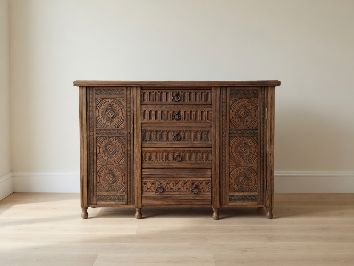 antique server crafted from solid oak antique server crafted from solid oak